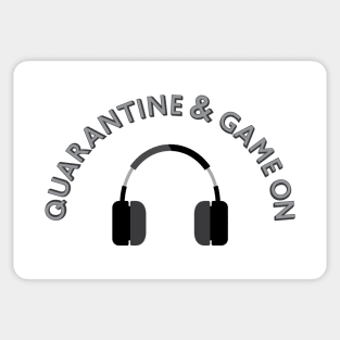 Quarantine & Game On Headphones Sticker